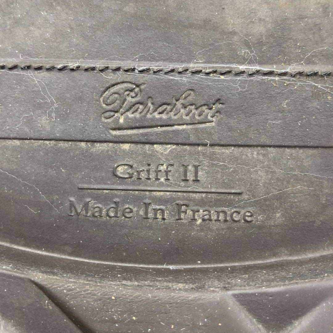 Paraboot Griff II U-tip shoes, made in France, size 8R Men's 26.5cm genuine leather brown type Vintage Second Hand