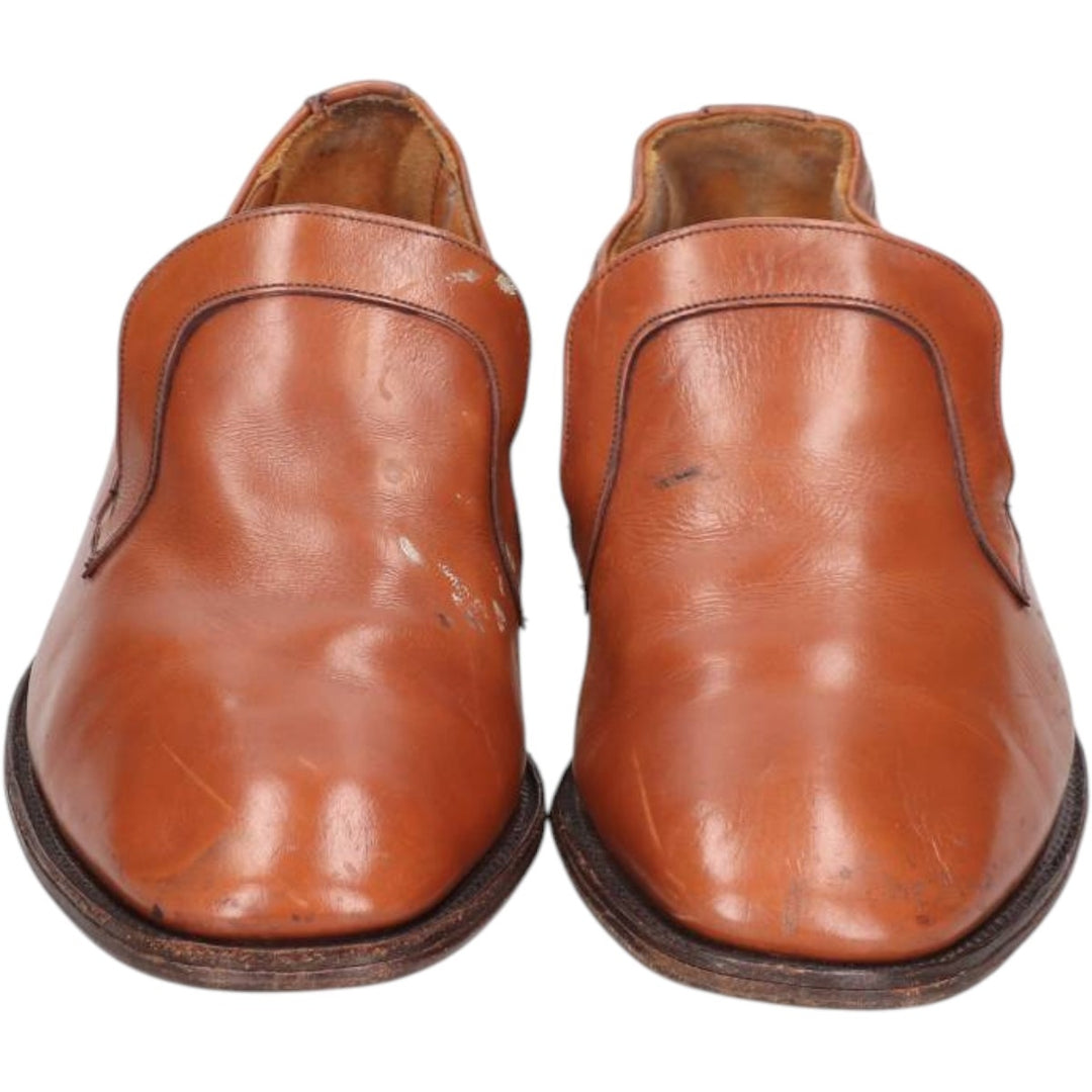 Loake Gatwick vamp loafers, made in England, size 7 EEE Men's 25.5cm genuine leather Camel type Vintage Second Hand