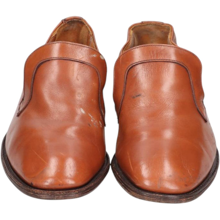 Loake Gatwick vamp loafers, made in England, size 7 EEE Men's 25.5cm genuine leather Camel type Vintage Second Hand