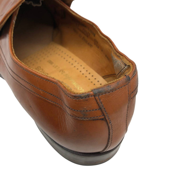 Loake Gatwick vamp loafers, made in England, size 7 EEE Men's 25.5cm genuine leather Camel type Vintage Second Hand