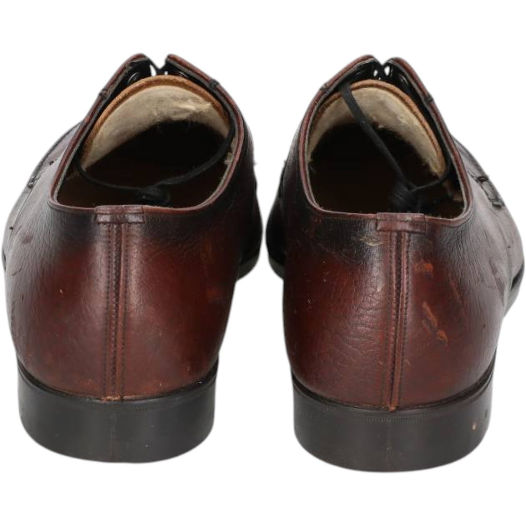 GATWICK U-tip shoes, size 8 EEE Men's 26.0cm genuine leather burgundy type Vintage Second Hand