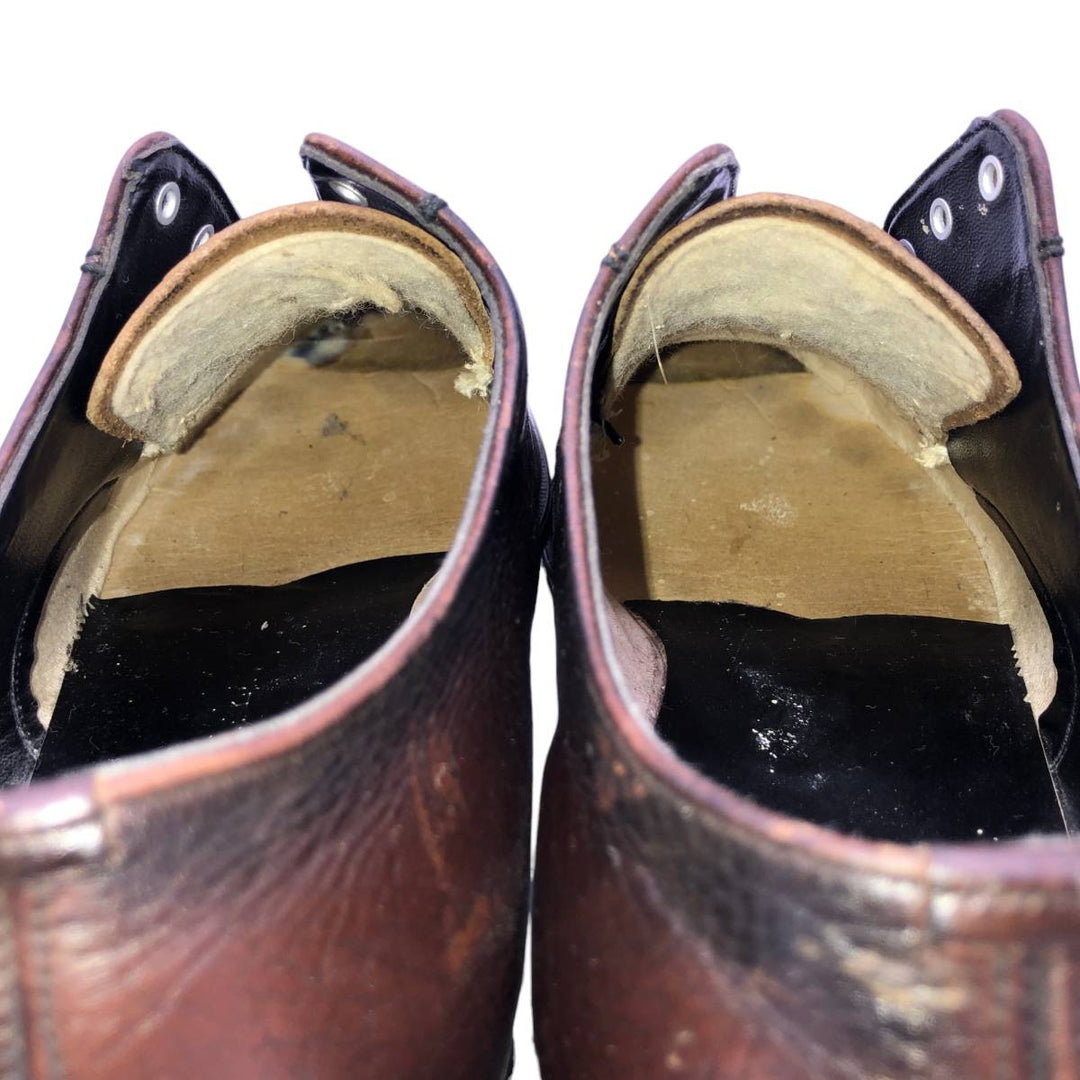 GATWICK U-tip shoes, size 8 EEE Men's 26.0cm genuine leather burgundy type Vintage Second Hand
