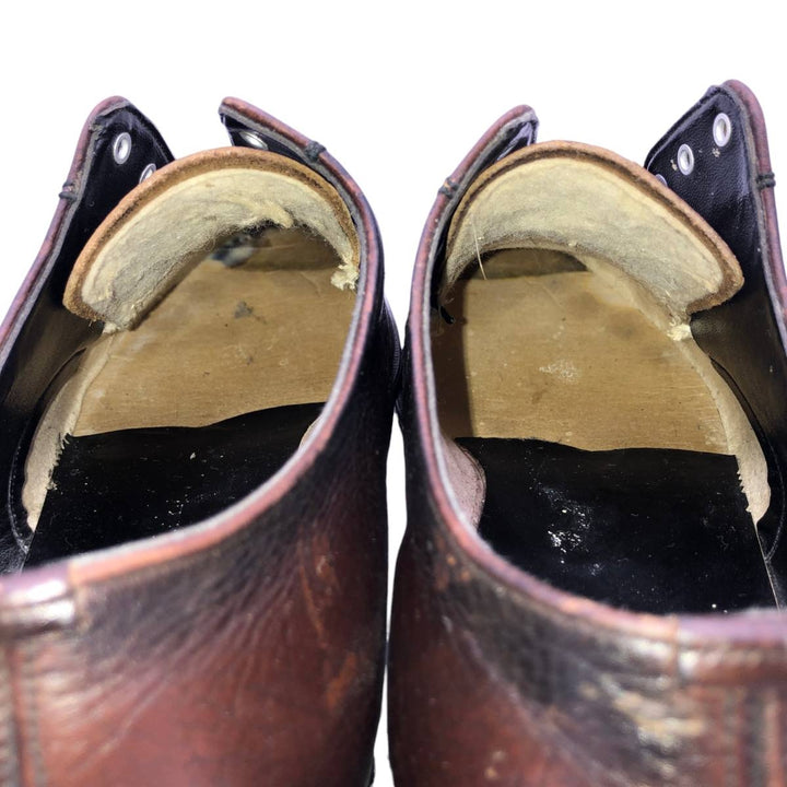 GATWICK U-tip shoes, size 8 EEE Men's 26.0cm genuine leather burgundy type Vintage Second Hand