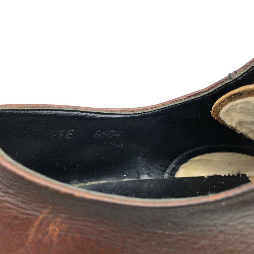 GATWICK U-tip shoes, size 8 EEE Men's 26.0cm genuine leather burgundy type Vintage Second Hand
