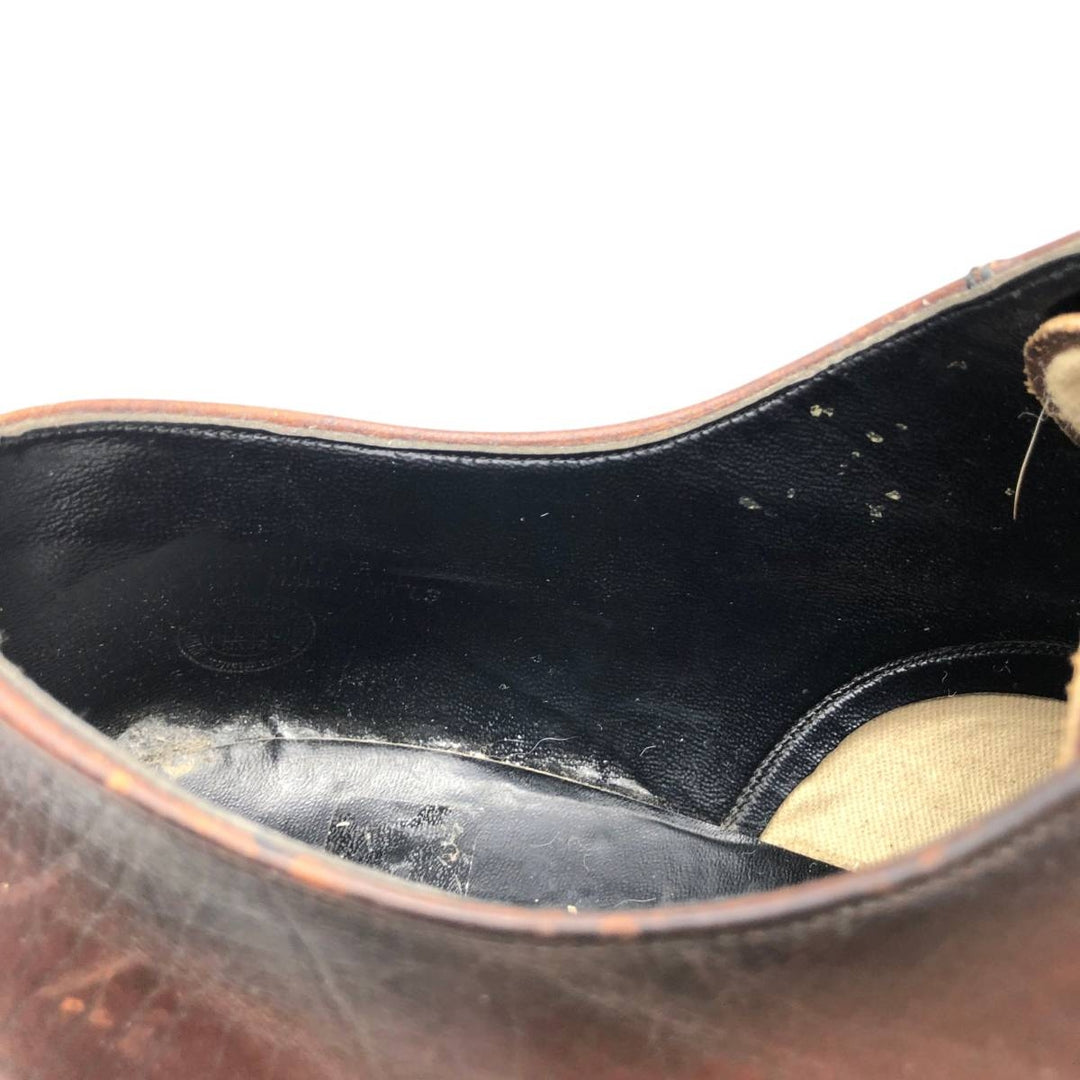 GATWICK U-tip shoes, size 8 EEE Men's 26.0cm genuine leather burgundy type Vintage Second Hand