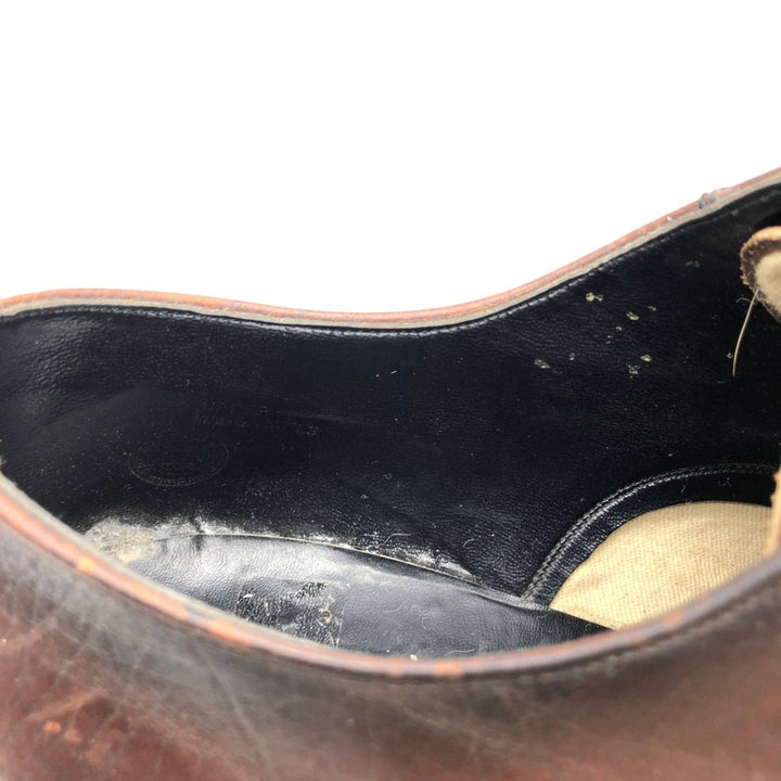 GATWICK U-tip shoes, size 8 EEE Men's 26.0cm genuine leather burgundy type Vintage Second Hand