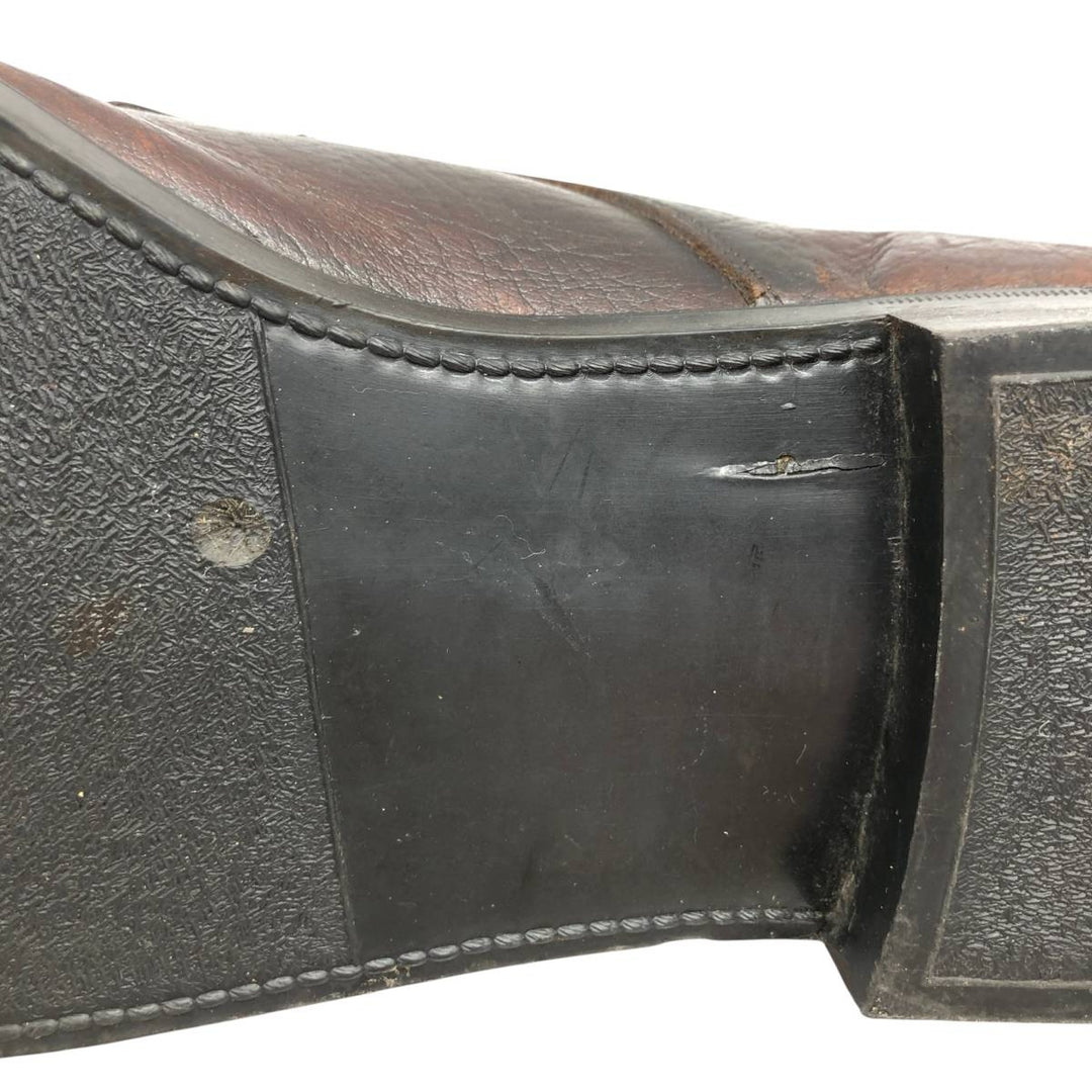 GATWICK U-tip shoes, size 8 EEE Men's 26.0cm genuine leather burgundy type Vintage Second Hand