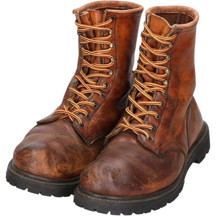 90s Red Wing Steel Toe Work Boots, Made in USA, Men's Size 10.4" (approx.), Vintage /saa015376 Men's 26.5cm unclear brown type Vintage Second Hand