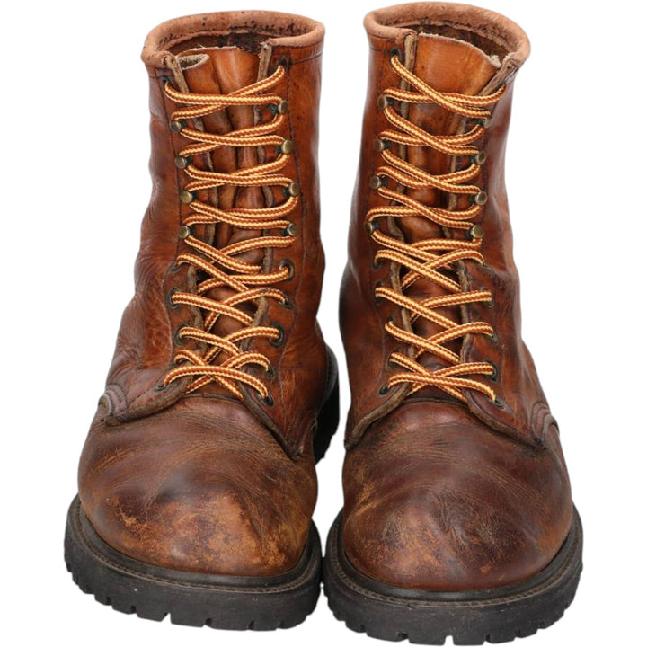 90s Red Wing Steel Toe Work Boots, Made in USA, Men's Size 10.4" (approx.), Vintage /saa015376 Men's 26.5cm unclear brown type Vintage Second Hand