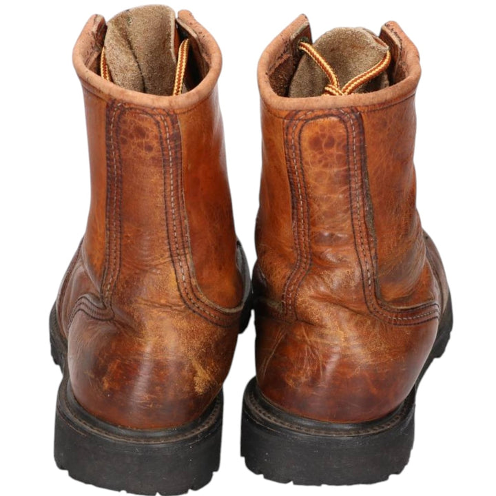 90s Red Wing Steel Toe Work Boots, Made in USA, Men's Size 10.4" (approx.), Vintage /saa015376 Men's 26.5cm unclear brown type Vintage Second Hand