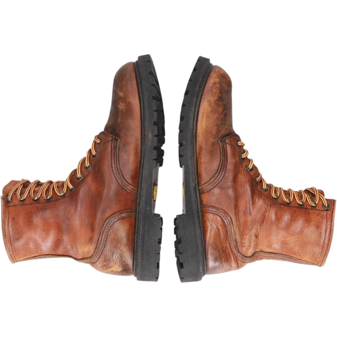 90s Red Wing Steel Toe Work Boots, Made in USA, Men's Size 10.4" (approx.), Vintage /saa015376 Men's 26.5cm unclear brown type Vintage Second Hand