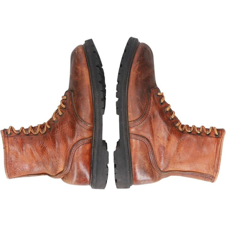 90s Red Wing Steel Toe Work Boots, Made in USA, Men's Size 10.4" (approx.), Vintage /saa015376 Men's 26.5cm unclear brown type Vintage Second Hand