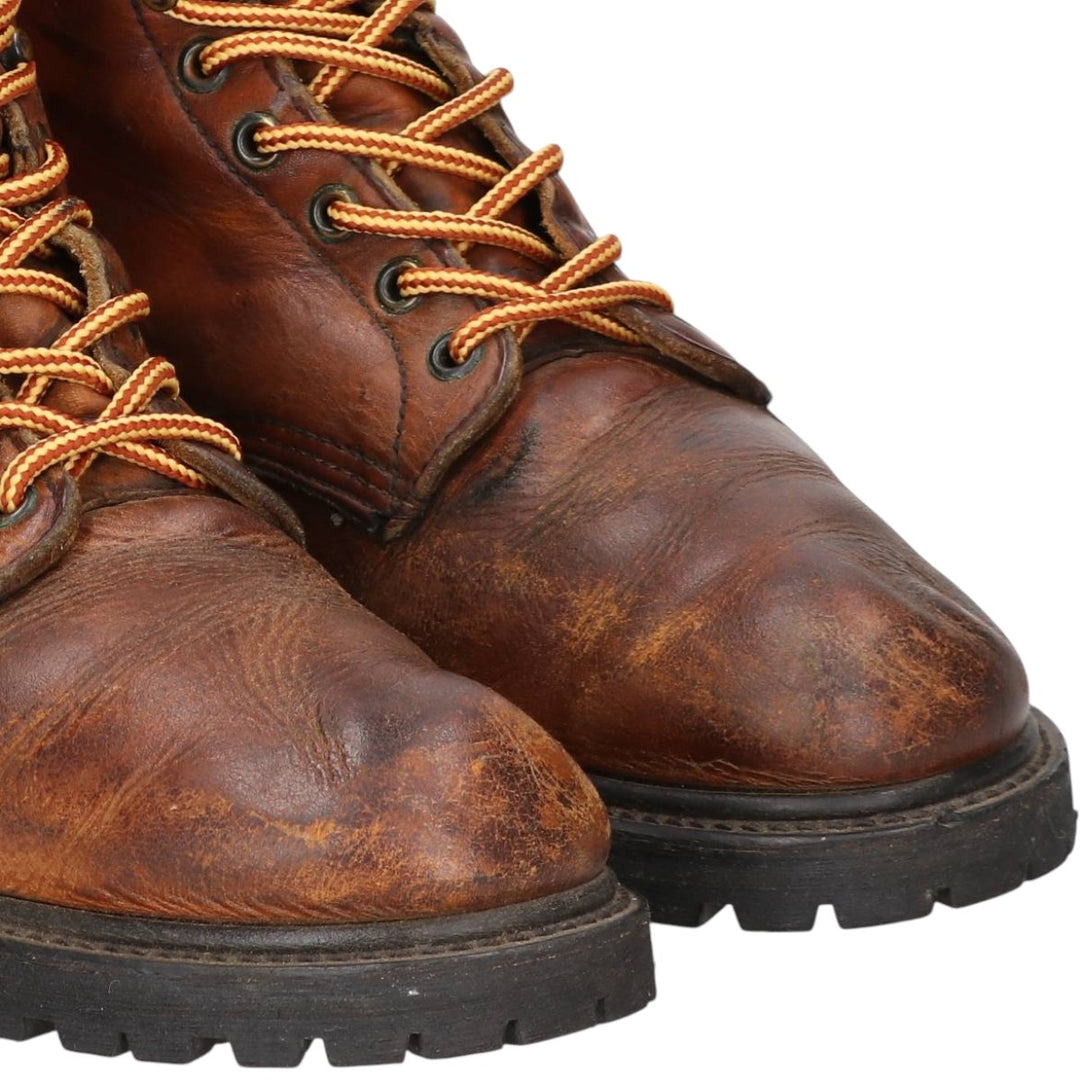 90s Red Wing Steel Toe Work Boots, Made in USA, Men's Size 10.4" (approx.), Vintage /saa015376 Men's 26.5cm unclear brown type Vintage Second Hand