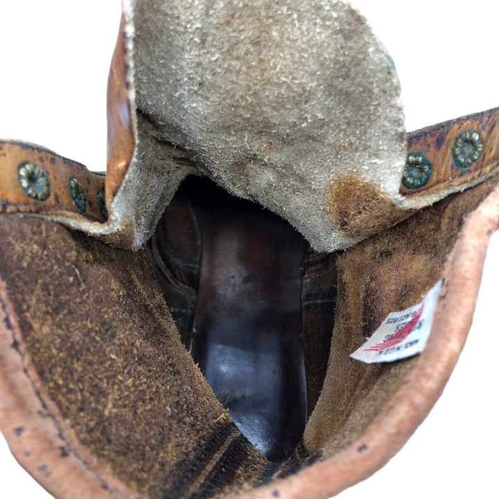 90s Red Wing Steel Toe Work Boots, Made in USA, Men's Size 10.4" (approx.), Vintage /saa015376 Men's 26.5cm unclear brown type Vintage Second Hand