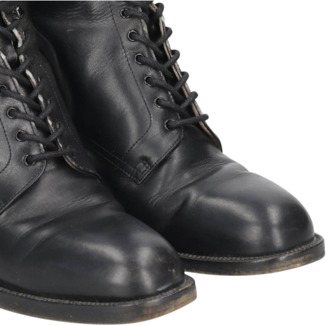 FREELANCE lace-up boots, made in France, size 38 Women's 23.0cm unclear black type Vintage Second Hand