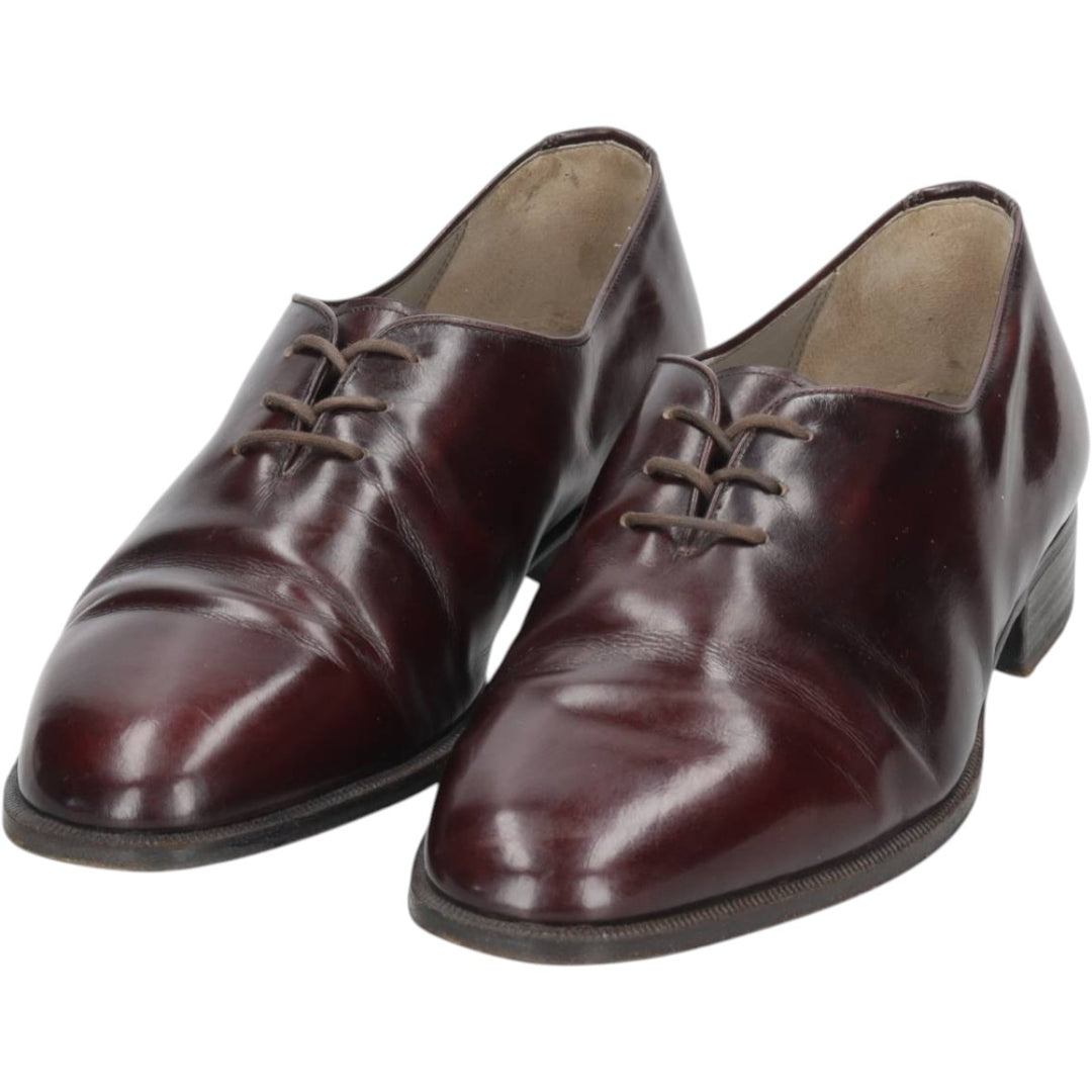 Florsheim Royal Imperial Plain Toe Shoes, Made in Italy, Size 7 (3E) Women's 24.0cm unclear burgundy type Vintage Second Hand