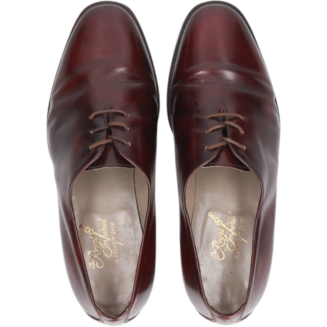 Florsheim Royal Imperial Plain Toe Shoes, Made in Italy, Size 7 (3E) Women's 24.0cm unclear burgundy type Vintage Second Hand