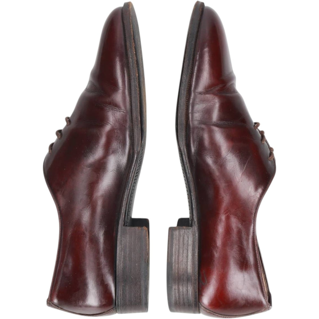 Florsheim Royal Imperial Plain Toe Shoes, Made in Italy, Size 7 (3E) Women's 24.0cm unclear burgundy type Vintage Second Hand