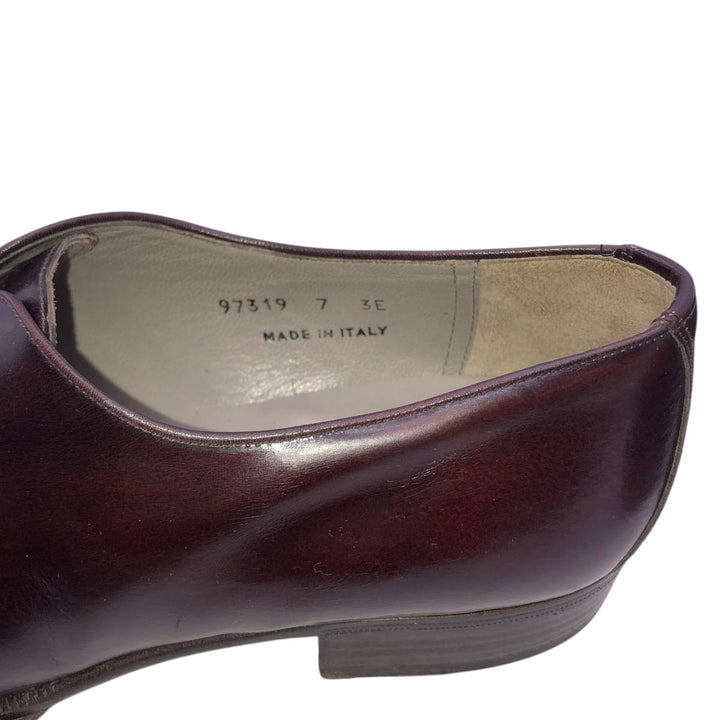 Florsheim Royal Imperial Plain Toe Shoes, Made in Italy, Size 7 (3E) Women's 24.0cm unclear burgundy type Vintage Second Hand