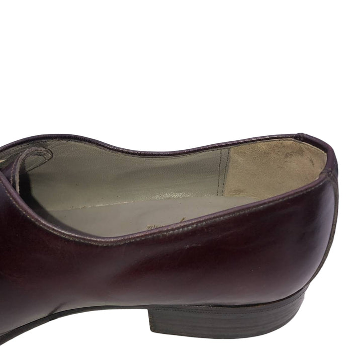 Florsheim Royal Imperial Plain Toe Shoes, Made in Italy, Size 7 (3E) Women's 24.0cm unclear burgundy type Vintage Second Hand