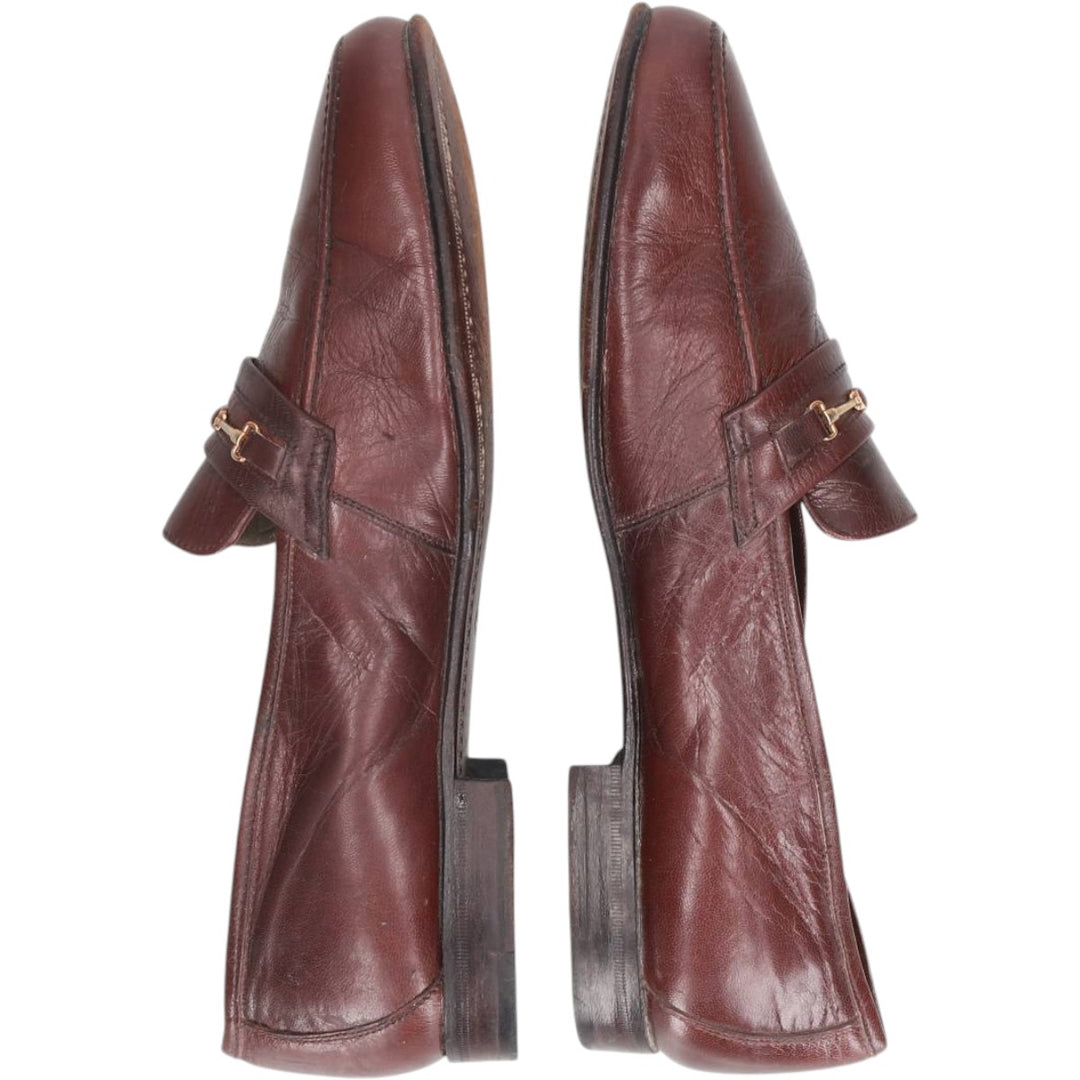 Pierre Cardin PARIS Bit Loafers, Size 40 Women's 26.0cm genuine leather brown type Vintage Second Hand