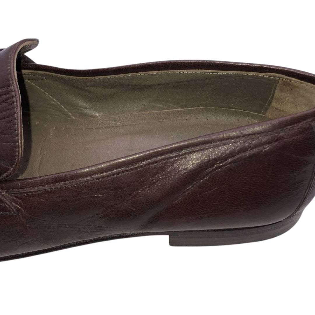 Pierre Cardin PARIS Bit Loafers, Size 40 Women's 26.0cm genuine leather brown type Vintage Second Hand