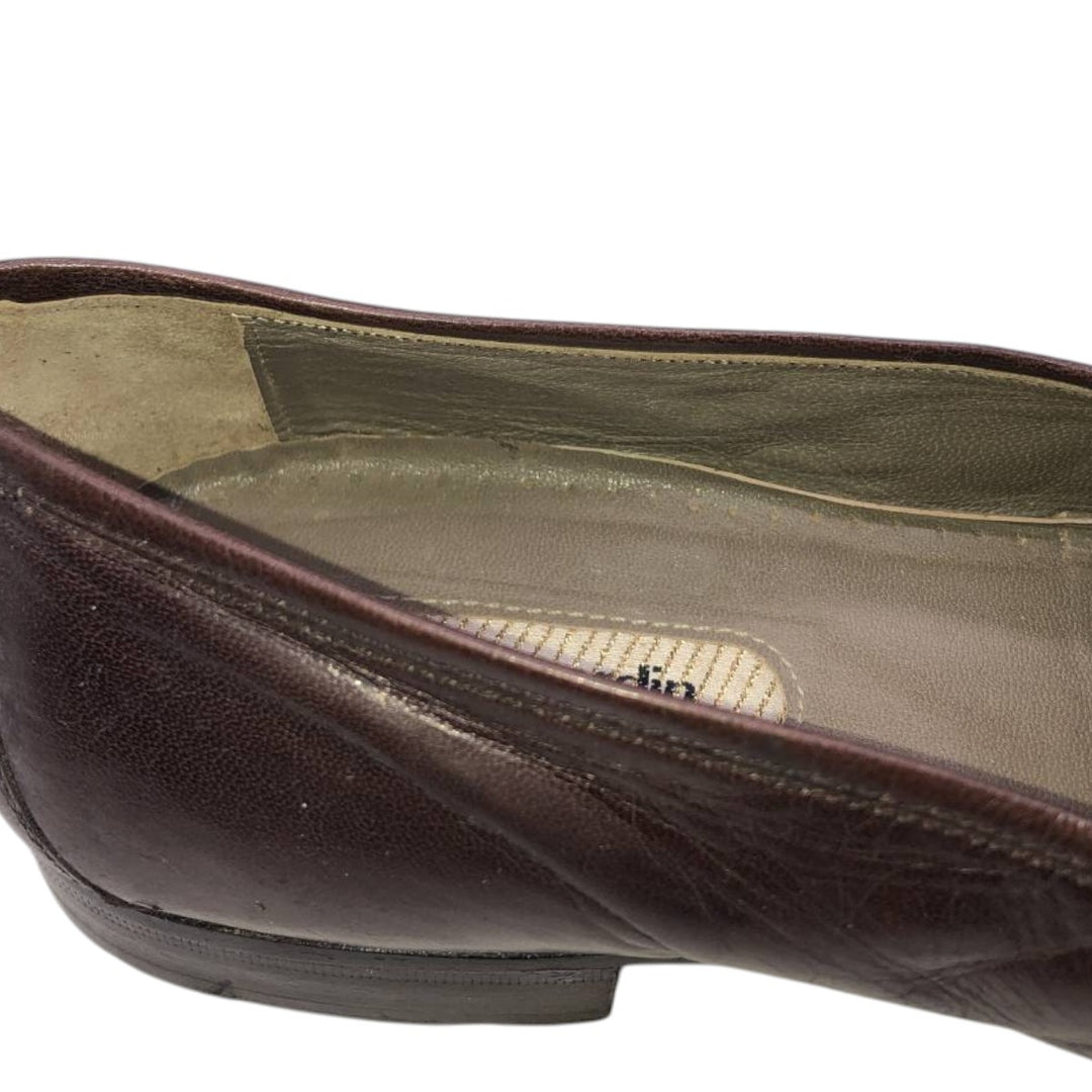 Pierre Cardin PARIS Bit Loafers, Size 40 Women's 26.0cm genuine leather brown type Vintage Second Hand
