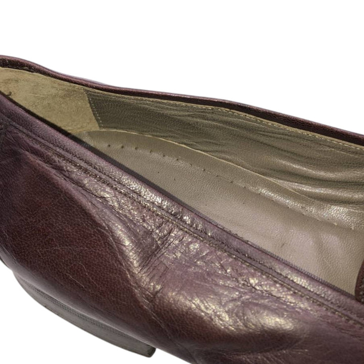 Pierre Cardin PARIS Bit Loafers, Size 40 Women's 26.0cm genuine leather brown type Vintage Second Hand