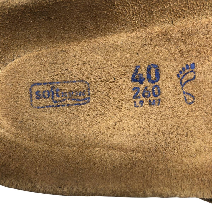 Birkenstock Granada Comfort Sandals, Made in Germany, Size 40 Women's 25.0cm genuine leather beige type brown Vintage Second Hand