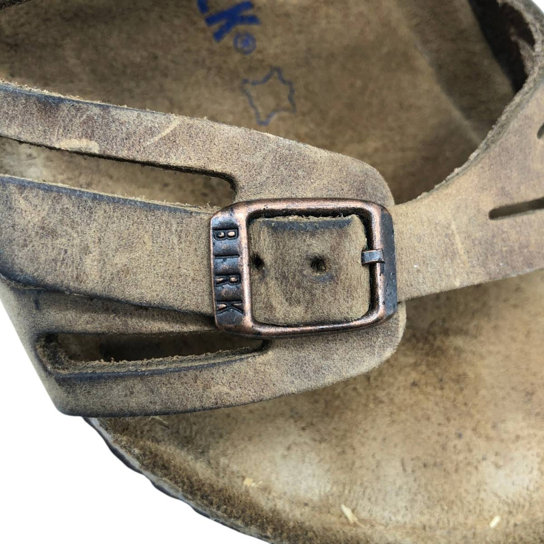 Birkenstock Granada Comfort Sandals, Made in Germany, Size 40 Women's 25.0cm genuine leather beige type brown Vintage Second Hand
