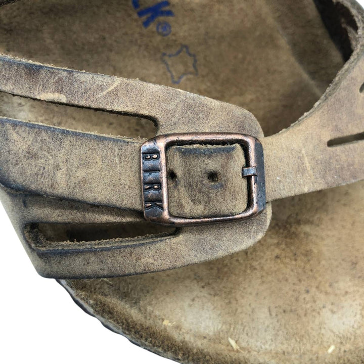 Birkenstock Granada Comfort Sandals, Made in Germany, Size 40 Women's 25.0cm genuine leather beige type brown Vintage Second Hand