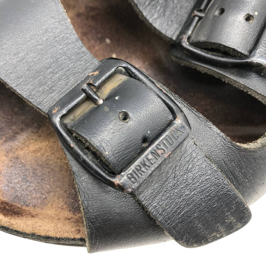 Birkenstock OSLO leather sandals, made in Germany, size 42. Men's 27.0cm unclear black type Vintage Second Hand