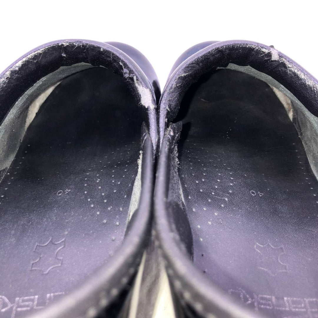 Dansko Professional Petrol Patent Clog Sandals, Made in Italy, Size 40 Men's 25.0cm genuine leather black type Vintage Second Hand