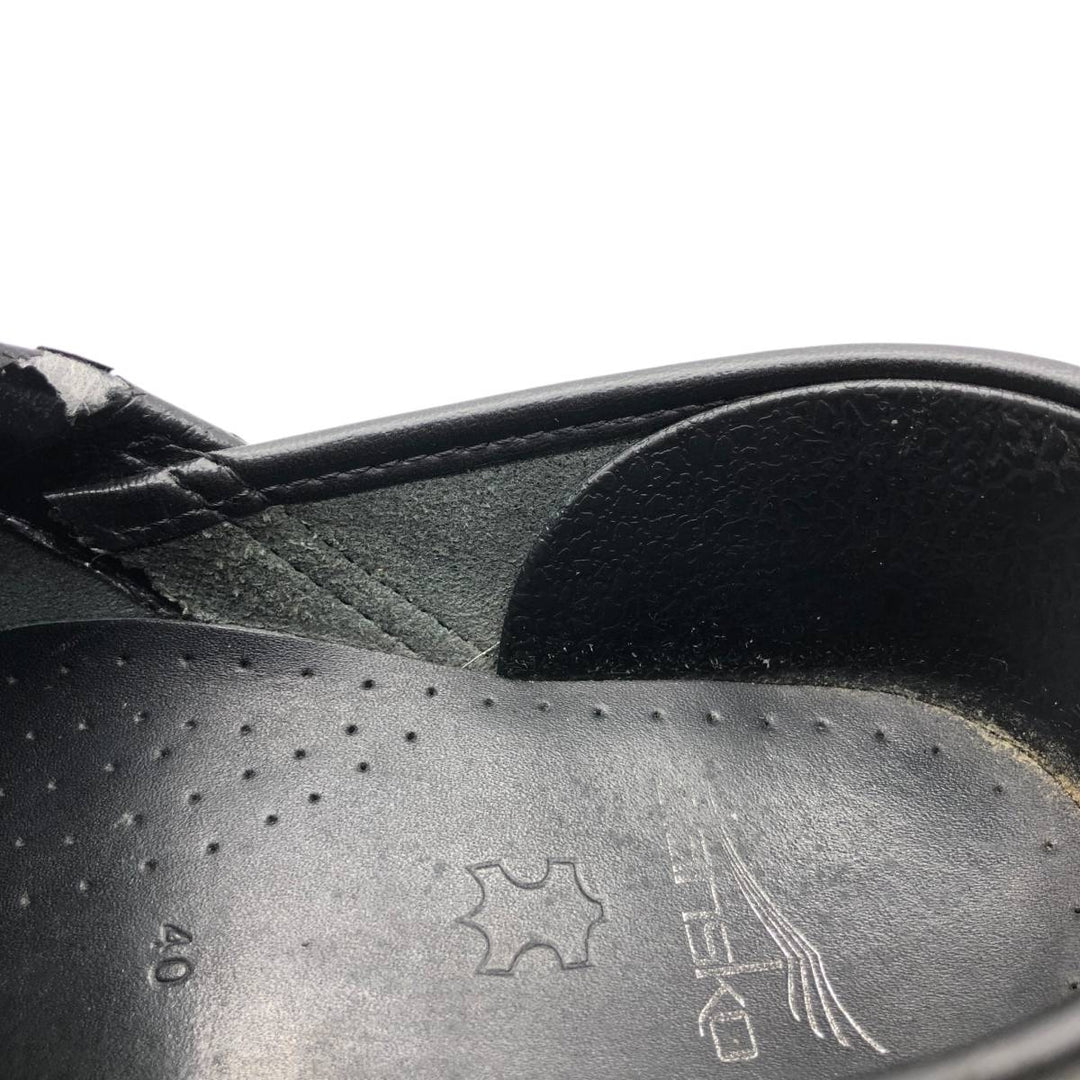 Dansko Professional Petrol Patent Clog Sandals, Made in Italy, Size 40 Men's 25.0cm genuine leather black type Vintage Second Hand