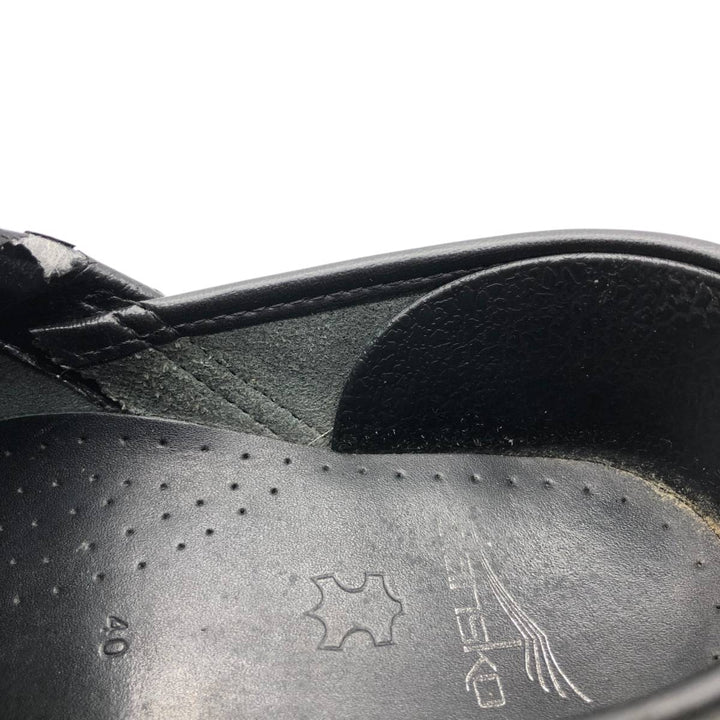 Dansko Professional Petrol Patent Clog Sandals, Made in Italy, Size 40 Men's 25.0cm genuine leather black type Vintage Second Hand