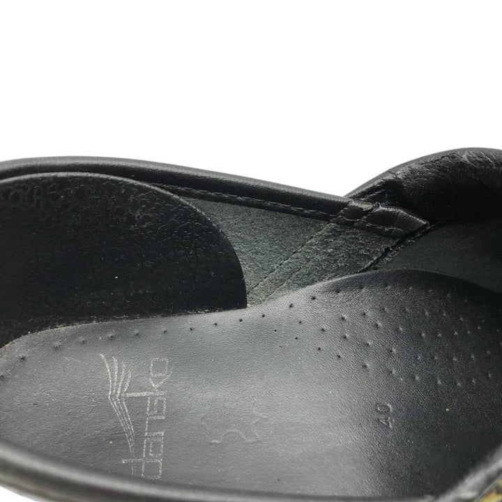 Dansko Professional Petrol Patent Clog Sandals, Made in Italy, Size 40 Men's 25.0cm genuine leather black type Vintage Second Hand