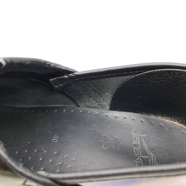 Dansko Professional Petrol Patent Clog Sandals, Made in Italy, Size 40 Men's 25.0cm genuine leather black type Vintage Second Hand