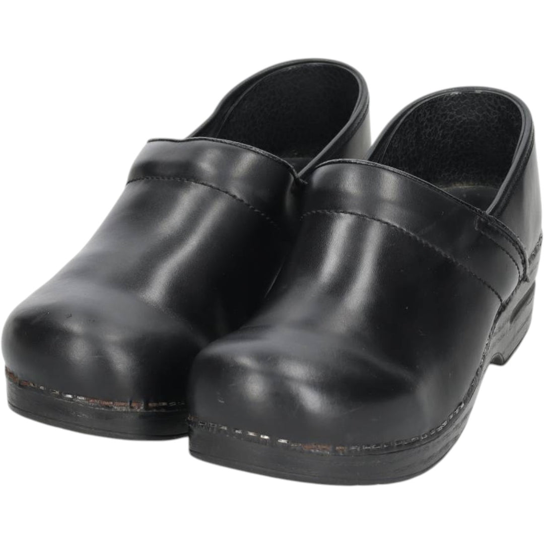 Dansko Professional Clog Sandals, Size 40 Women's 25.0cm genuine leather black type Vintage Second Hand