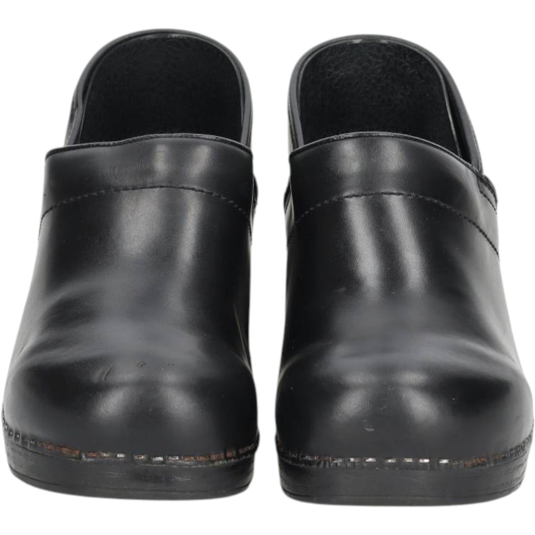 Dansko Professional Clog Sandals, Size 40 Women's 25.0cm genuine leather black type Vintage Second Hand