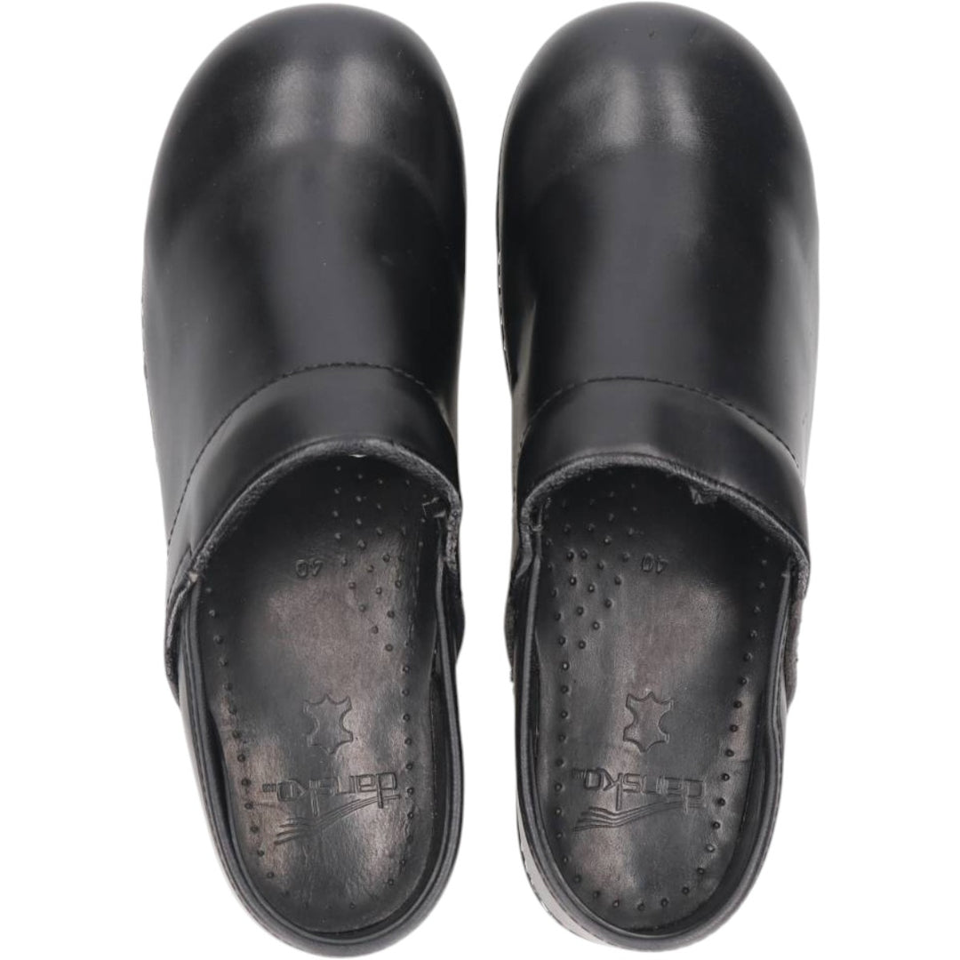 Dansko Professional Clog Sandals, Size 40 Women's 25.0cm genuine leather black type Vintage Second Hand