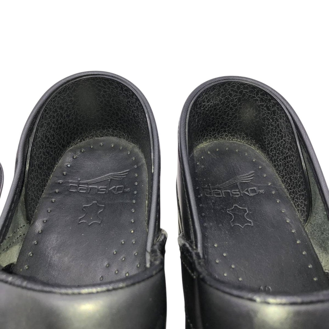 Dansko Professional Clog Sandals, Size 40 Women's 25.0cm genuine leather black type Vintage Second Hand