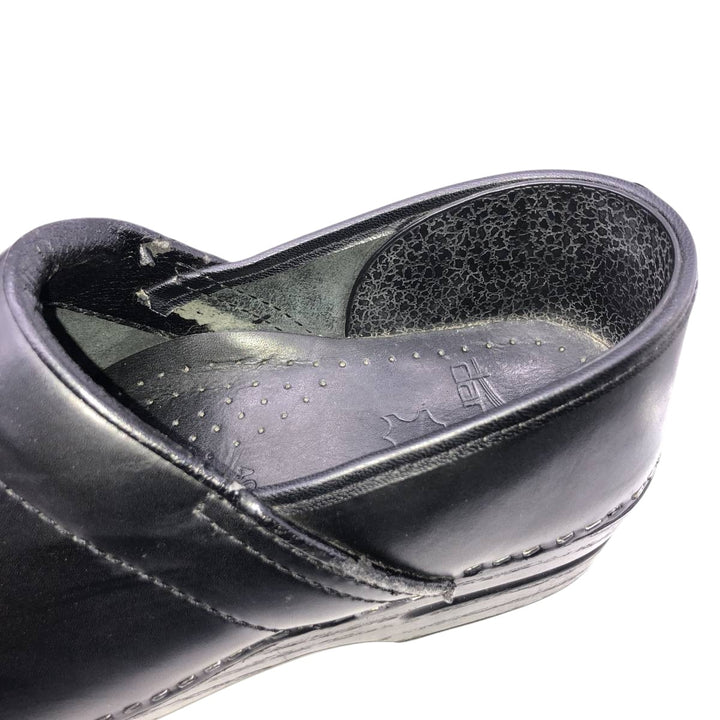 Dansko Professional Clog Sandals, Size 40 Women's 25.0cm genuine leather black type Vintage Second Hand