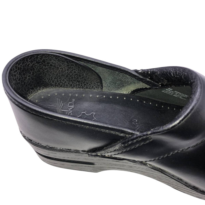 Dansko Professional Clog Sandals, Size 40 Women's 25.0cm genuine leather black type Vintage Second Hand