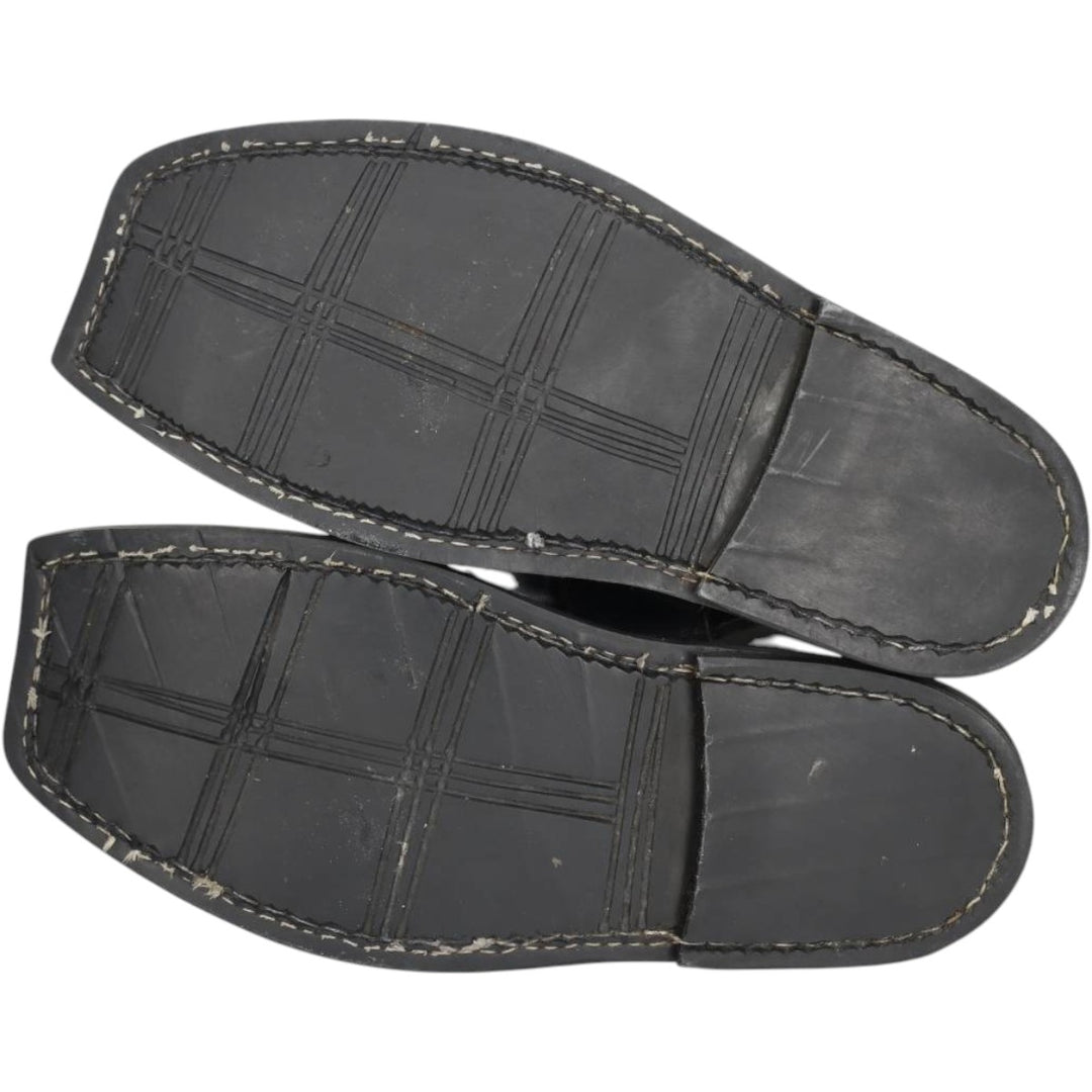 STYLE COLLECTION Square Toe Leather Sandals Men's 27.0cm unclear black type Vintage Second Hand