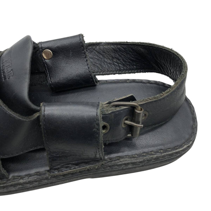 STYLE COLLECTION Square Toe Leather Sandals Men's 27.0cm unclear black type Vintage Second Hand