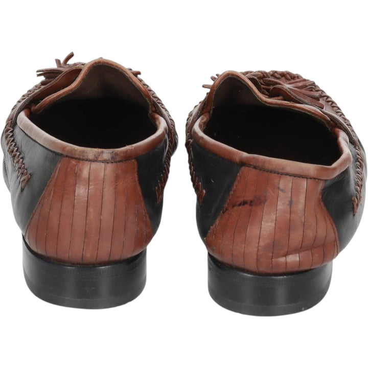 Cole Haan two-tone tassel loafers, size 7 1/2 B Women's 23.0cm unclear black type Vintage Second Hand