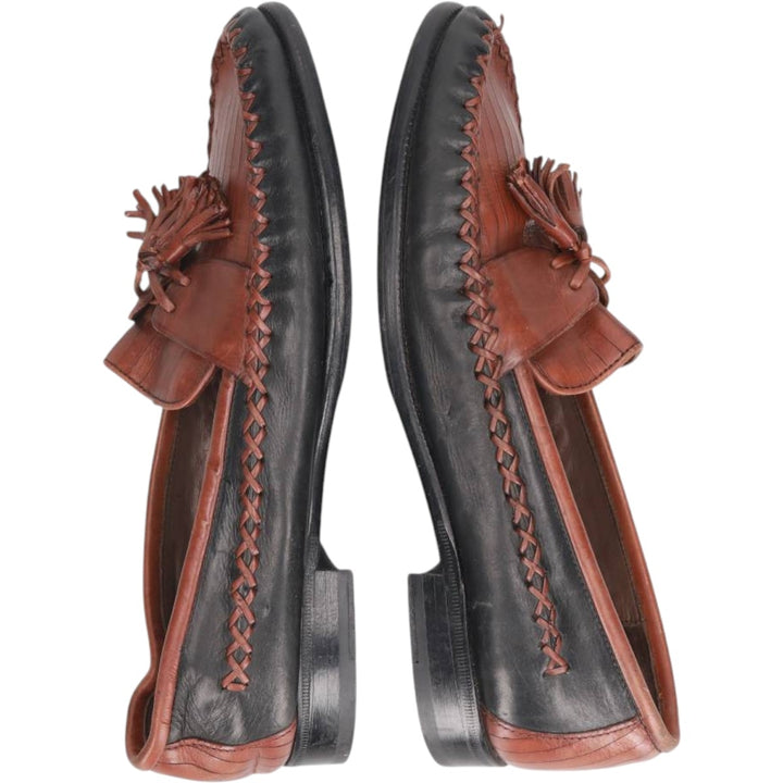 Cole Haan two-tone tassel loafers, size 7 1/2 B Women's 23.0cm unclear black type Vintage Second Hand