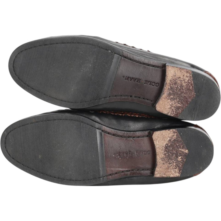 Cole Haan two-tone tassel loafers, size 7 1/2 B Women's 23.0cm unclear black type Vintage Second Hand