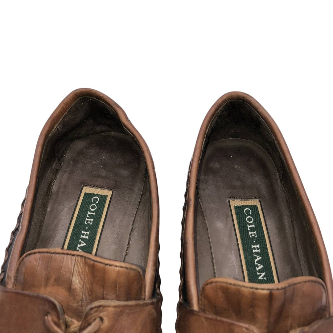 Cole Haan two-tone tassel loafers, size 7 1/2 B Women's 23.0cm unclear black type Vintage Second Hand