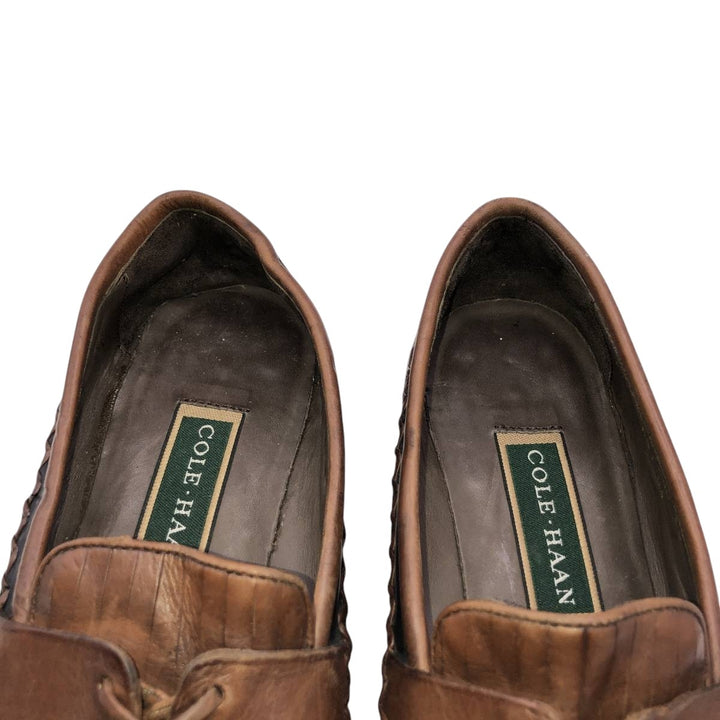Cole Haan two-tone tassel loafers, size 7 1/2 B Women's 23.0cm unclear black type Vintage Second Hand